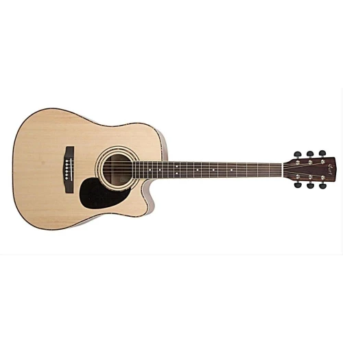 Cort Ad880Censw Elektro Akustik Gitar, Çantalı, Naturel Satin, Ladin Kapak 3