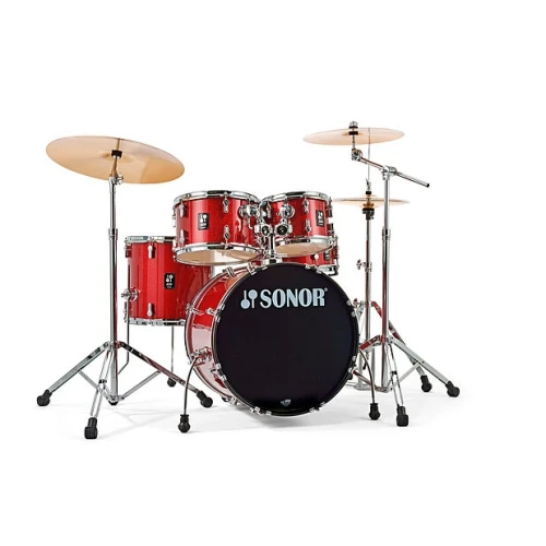 Sonor AQX Studio 20" Akustik Davul Seti (Red Moon Sparkle) 2