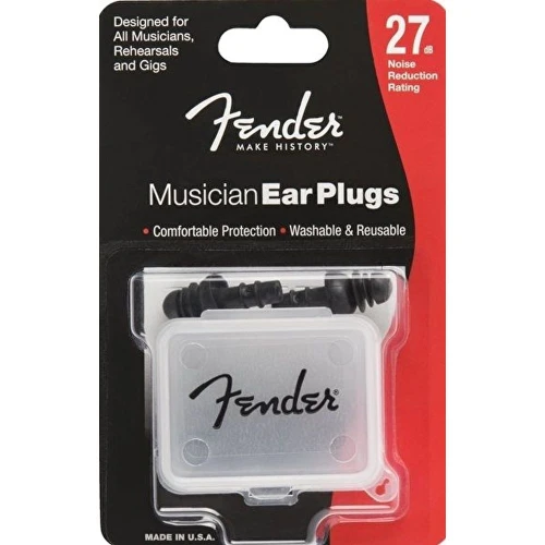 Fender Musician Series Ear Plugs Black Kulak Tıkacı 3