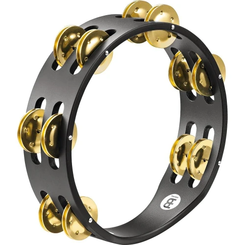 Meinl CTA2B-BK Brass jingle Wood 8" Compact Tamburin 3
