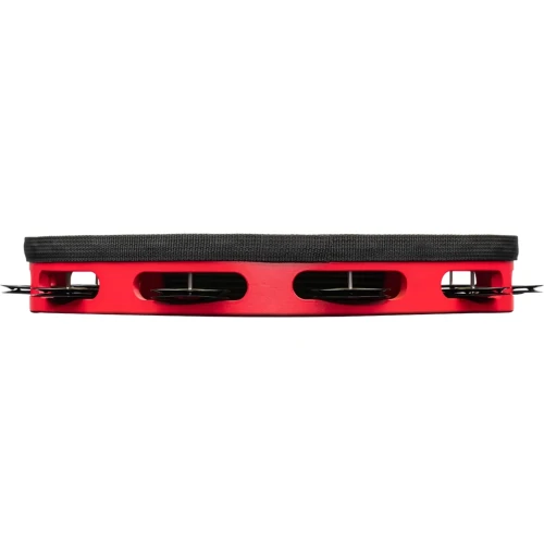 Meinl TAH1BK-R-TF Tour Jingle Wood True Feel Head 1 Row Tamburin (Red Black) 6