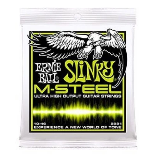 Ernie Ball P02921 M-Steel Regular Slinky 0.10 - 0.46 Elektro Gitar Teli 1