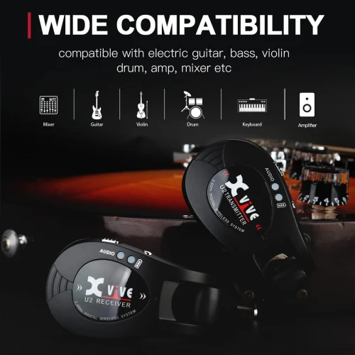 Xvive XV-U2 Kablosuz Gitar Bağlantı Sistemi - Karbon 6