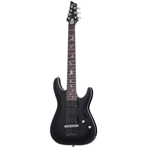 Schecter Damien Platinum-7 Elektro Gitar (Satin Black) 1