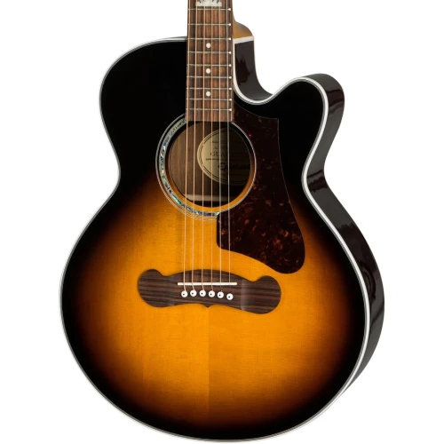 Epiphone J-200 EC Studio Parlor Akustik Gitar (Vintage Sunburst) 2