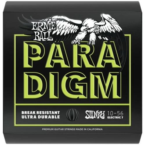 ERNIE BALL P02028 Paradigm 7 telli Regular Slinky 10-56 Elektro Gitar Tel Seti 1