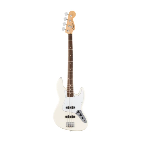 Fender Standard Jazz Bass Laurel Klavye Olympic White Bas Gitar 1