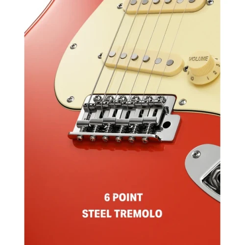 Donner DST-600 Elektro Gitar (Fiesta Red) 6