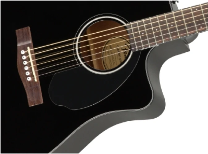 Fender CD-60SCE Dreadnought Black Elektro Akustik Gitar 4