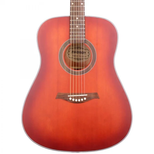 Madison MAG-41M-TRD Trans Red Akustik Gitar 1