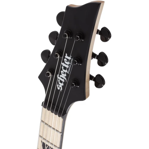 Schecter C-1 SLS Custom Elektro Gitar (Satin Black) 8