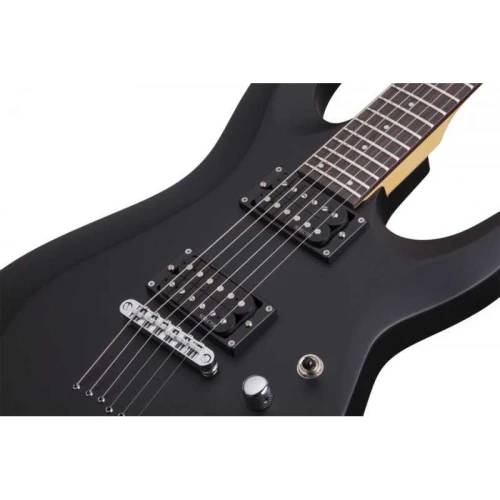 Schecter C-6 Deluxe Elektro Gitar (Satin Black) 2