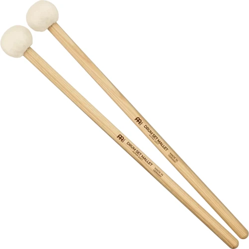 Meinl SB400 Super Soft Drum Set Mallet Stick & Brush (5A Hickory Handle) 3