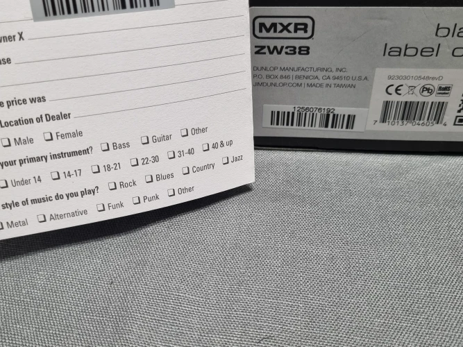 MXR ZW38 Zakk Wylde Black Label Chorus 3