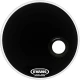 EVANS BD20REMAD 20" DERİ RESONANT KİCK SİYAH ÖN SÜNGERLİ DELİKLİ TEK KAT 1