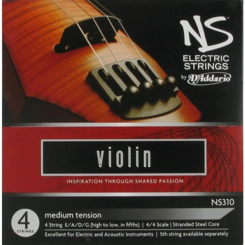 ELEKTRO VIOLIN TEL SETİ, NS, 4 TEL, SCALE 4/4, MED 2