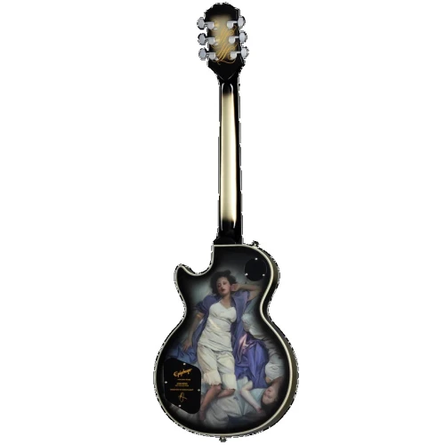 Epiphone Adam Jones Les Paul Custom Art Collection: Korin Faught’s “Sensation” Elektro Gitar (Antique Silverburst) 2