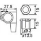 VALENCIA BMH7105BKR4 BASS GİTAR KULAĞI SİYAH, 4 SAĞ 3