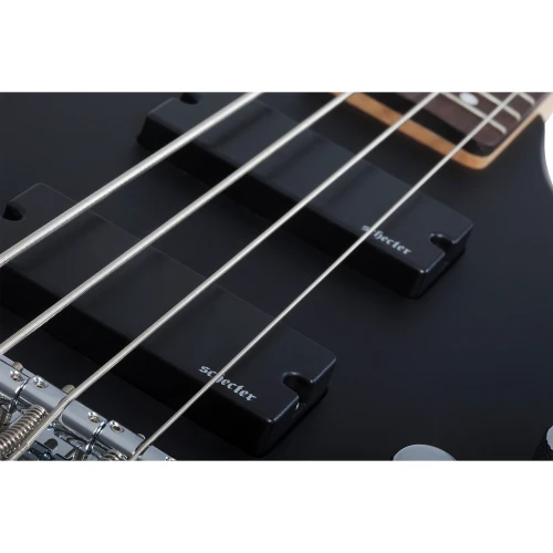 Schecter C-4 Deluxe Bas Gitar (Satin Black) 5