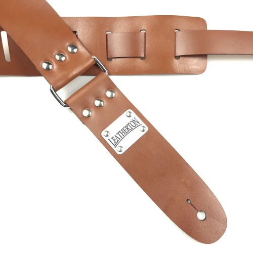 Leatherton Stinger Hakiki Deri Gitar Askısı (Camel) 2