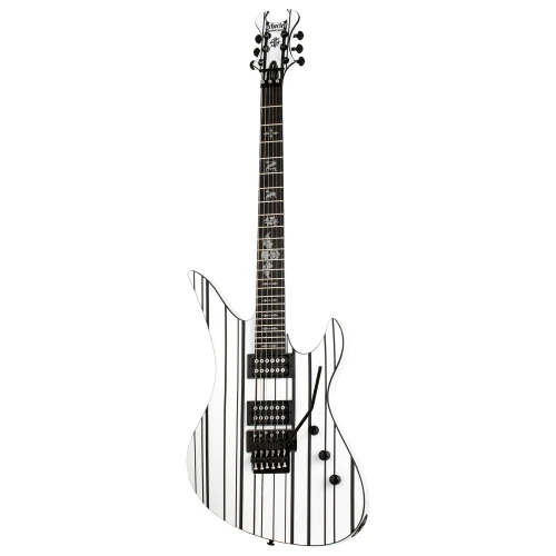 Schecter Synyster Standard Elektro Gitar (White w/Black Pinstripes) 1