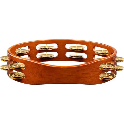 Meinl TA2B-AB Brass Jingle 2-Rows Hand Tamburin (Antique Brown) 3