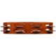 Meinl TA2AB Wood Nickelsilver Jingle 2-Rows Hand Tamburin (Antique Brown) 6
