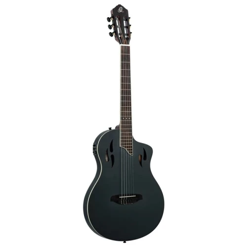 Ortega TourPlayer RTPSTD-SBK Elektro Klasik Gitar (Siyah) 2
