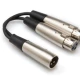 HOSA XLR (M) <-> Dual XLR (F) Y-kablo 1