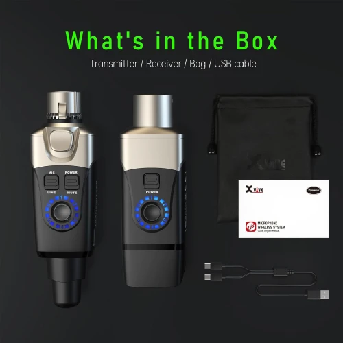 Xvive XV-U3 Mikrofonlar için Kablosuz Bağlantı Sistemi 7