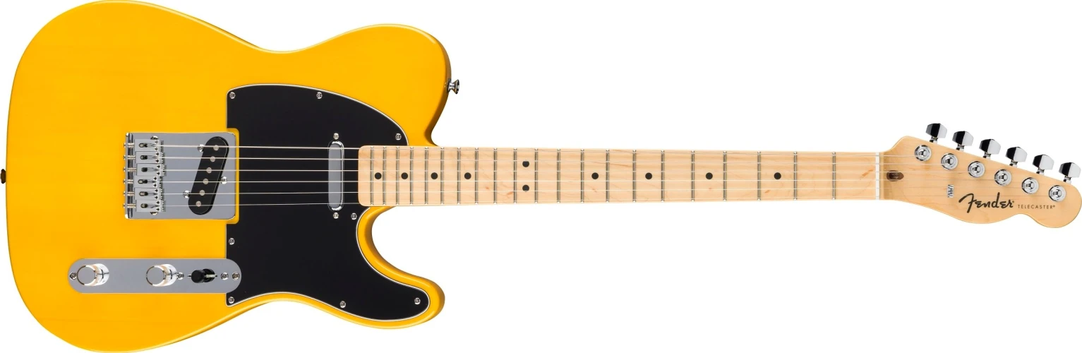 Fender Standard Telecaster Akçaağaç Klavye Butterscotch Blonde Elektro Gitar 1