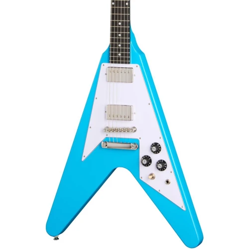 Epiphone Inspired by Gibson Flying V '70s Elektro Gitar (Maui Blue) 2
