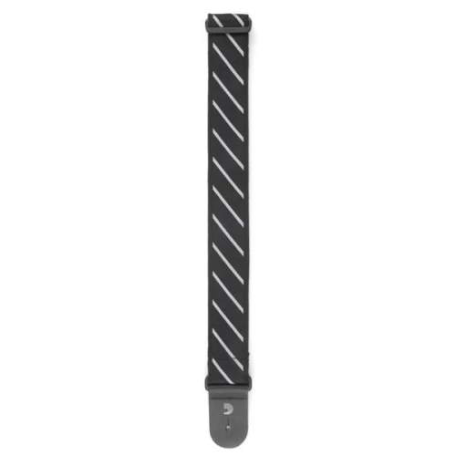 PLANETWAVES T20W1409 GİTAR ASKISI, TIE STRIPES SİYAH-GRİ 5