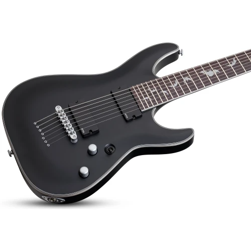 Schecter Damien Platinum-7 Elektro Gitar (Satin Black) 2