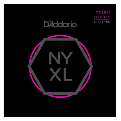 DADDARIO NYXL0980 ELEKTRO GİTAR TEL SETİ, 09-80, 8 TELLİ, SUPER LIGHT 3