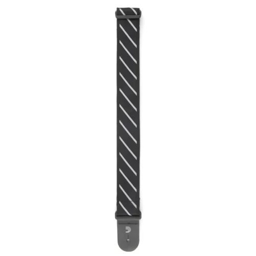PLANETWAVES T20W1409 GİTAR ASKISI, TIE STRIPES SİYAH-GRİ 2