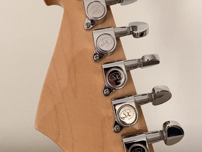 SX Ashwood Stratocaster Elektro Gitar 6