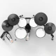 Artesia Legacy A250-BMS Black Metallic Stripe Dijital Davul Seti 3