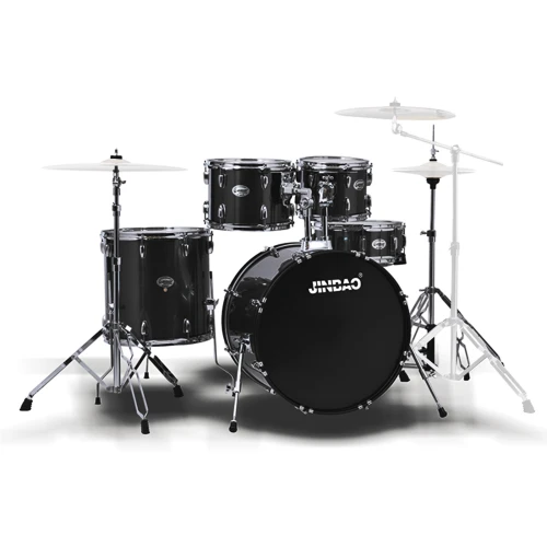 Jinbao 1910A 5 Parça Akustik Davul Seti (Aksam ve Ziller Dahil - Siyah) 1