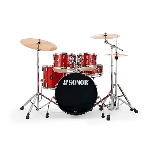 Sonor AQX Studio 20" Akustik Davul Seti (Red Moon Sparkle) 3