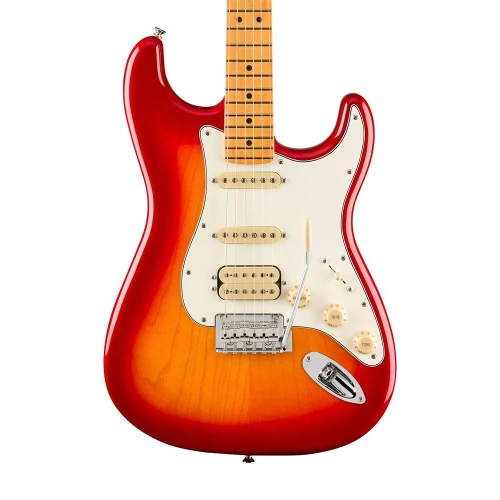 Fender Player II Stratocaster HSS Chambered Ash Gövde Akçaağaç Klavye Aged Cherry Burst Elektro Gitar 3