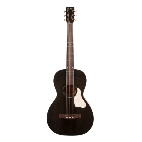 Art & Lutherie Roadhouse A/E Parlor-Style Elektro Akustik Gitar (Faded Black) 1