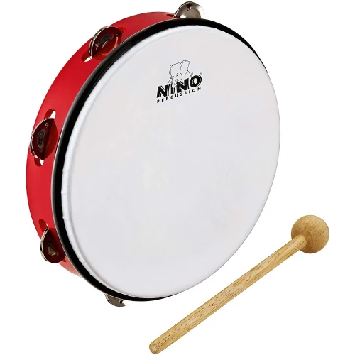 Nino NINO24R Abs Tambourine 10'' Jingle Drum 1