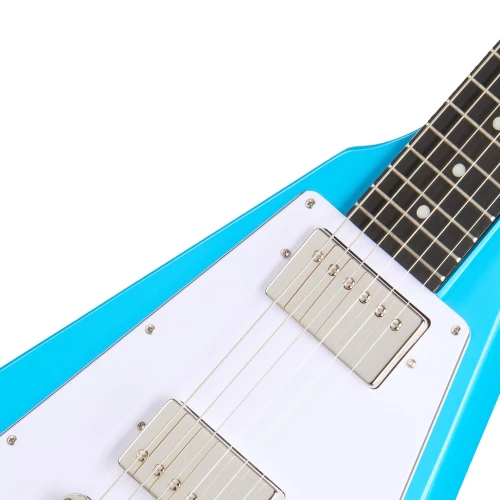 Epiphone Inspired by Gibson Flying V '70s Elektro Gitar (Maui Blue) 4
