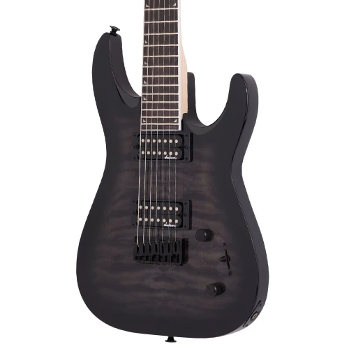 Jackson JS Dinky Arch Top JS22Q-7 DKA HT Amaranth Klavye Transparent Black Burst 7 Telli Elektro Gitar 3