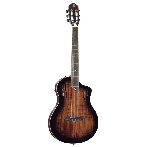 Ortega TourPlayer Deluxe RTPDLX-ACA Elektro Klasik Gitar (Acacia Burst) 2