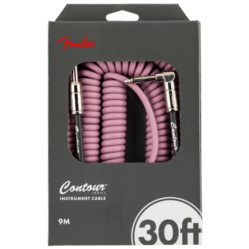 Fender Contour Serisi Coil 9m Sherwood Green Spiral Enstrüman Kablosu 1
