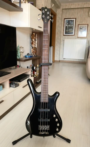 Warwick RockBass Corvette Basic,4 Telli - Masif Siyah Bass Gitar 5
