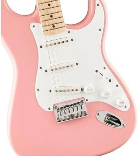Squier FSR Sonic Stratocaster HT Akçaağaç Klavye WPG Shell Pink Elektro Gitar 2