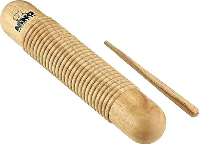 Nino NINO555 Wood Güiro Shaker (Natural) 2